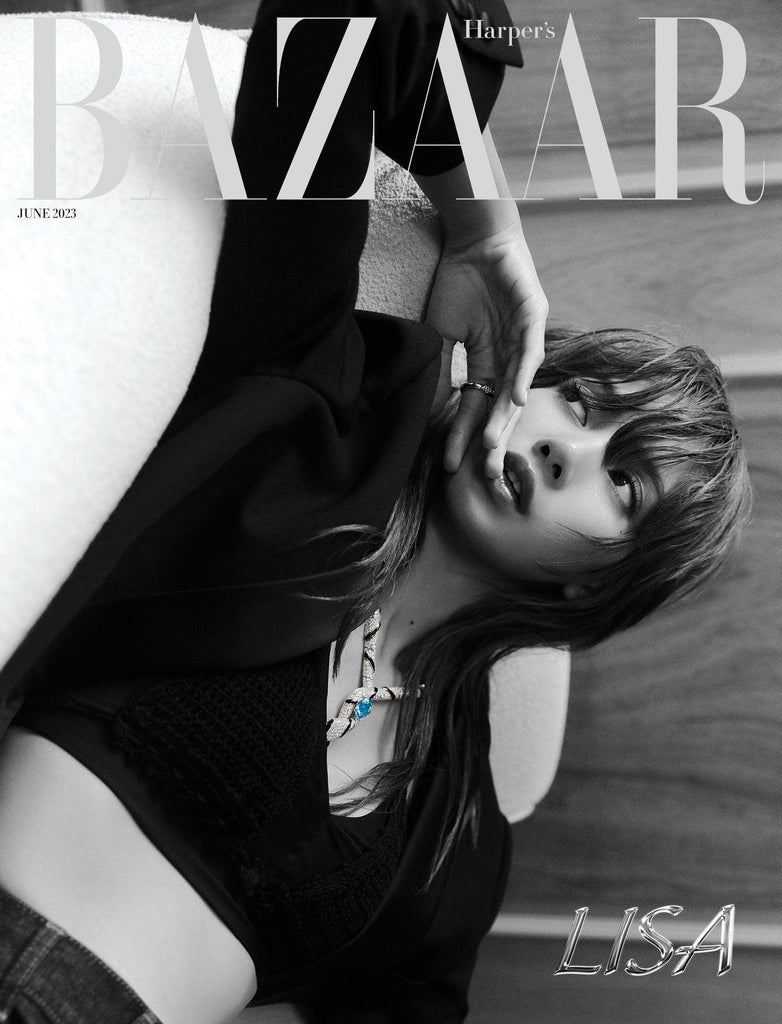 Blackpink Lisa Cover Bazaar Magazine 2023 June Issue - Oppastore