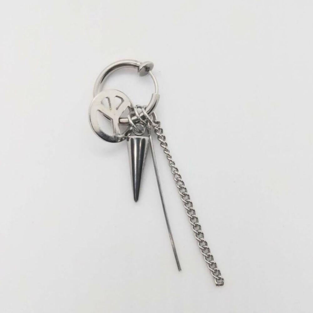 BTS Jimin Needle and Chain Earrings - Oppastore
