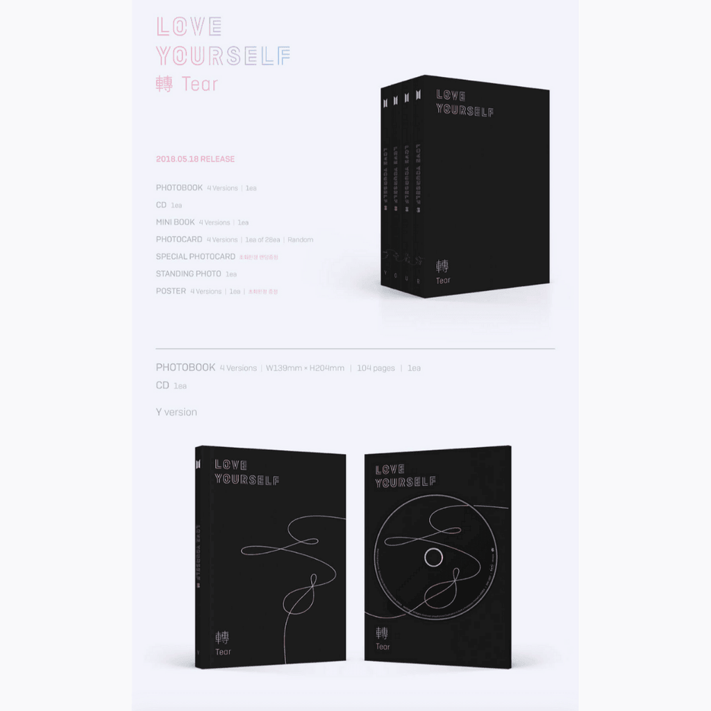 BTS Love Yourself: Tear Album - Oppastore