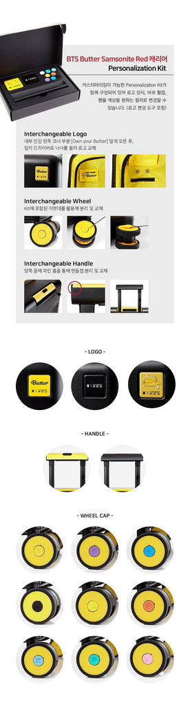BTS X Samsonite RED Butter Recipe - Suitcase 65/24 Carry-on EXP - Oppastore