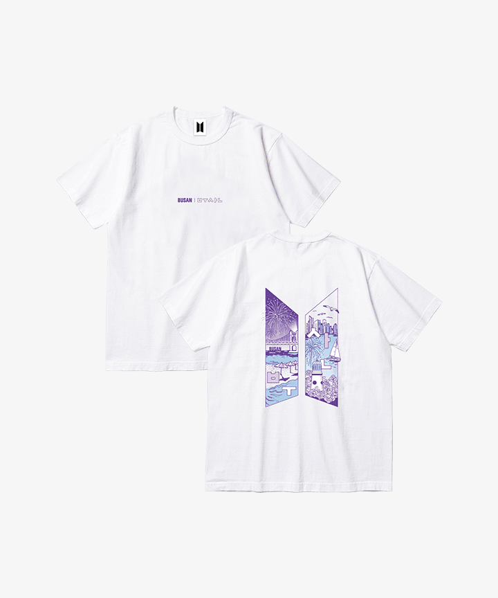 BTS Yet to Come in BUSAN Short Sleeved City Logo T-shirt - Oppastore