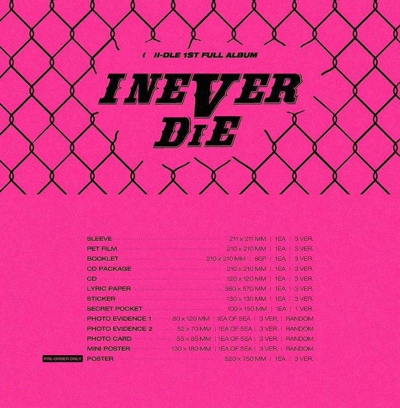 (G)I-Dle - 1st Full Album I Never Die - Oppastore