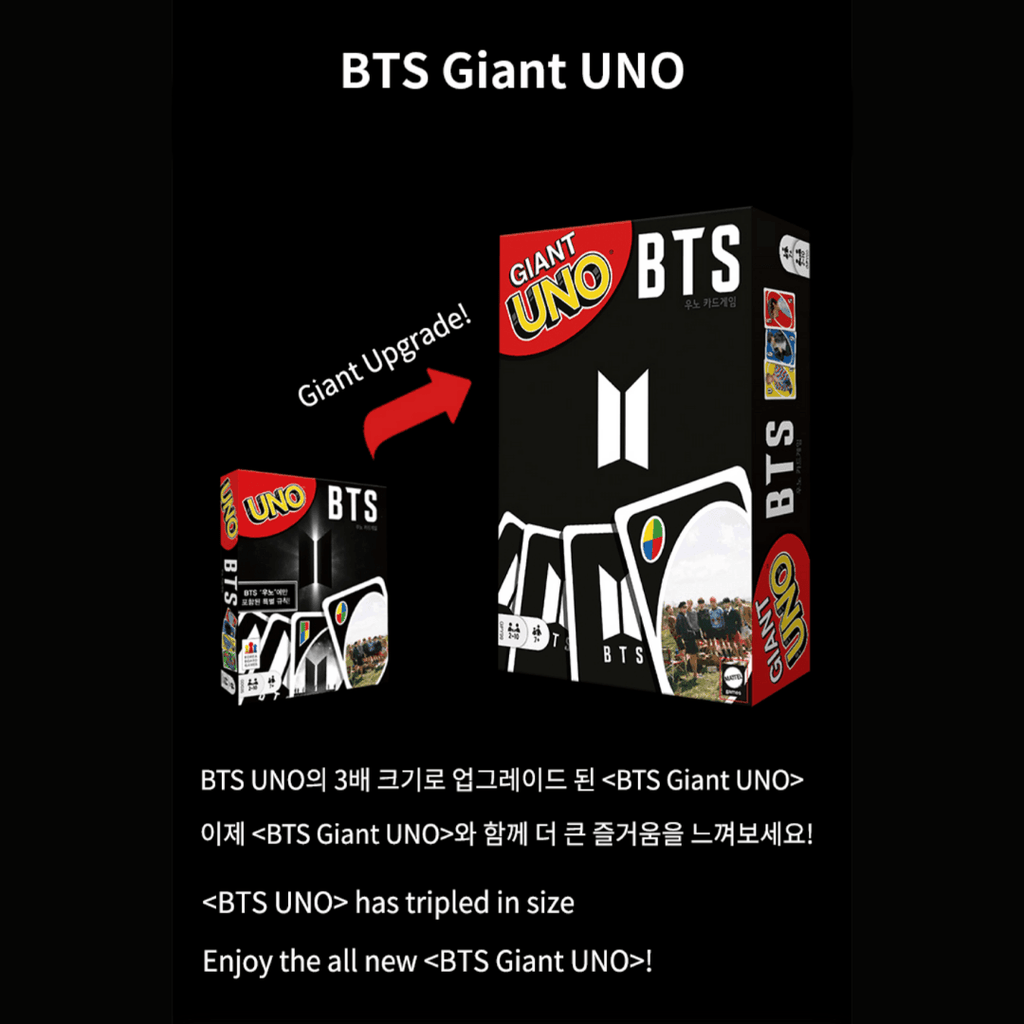 Giant UNO BTS Card Game - Oppastore